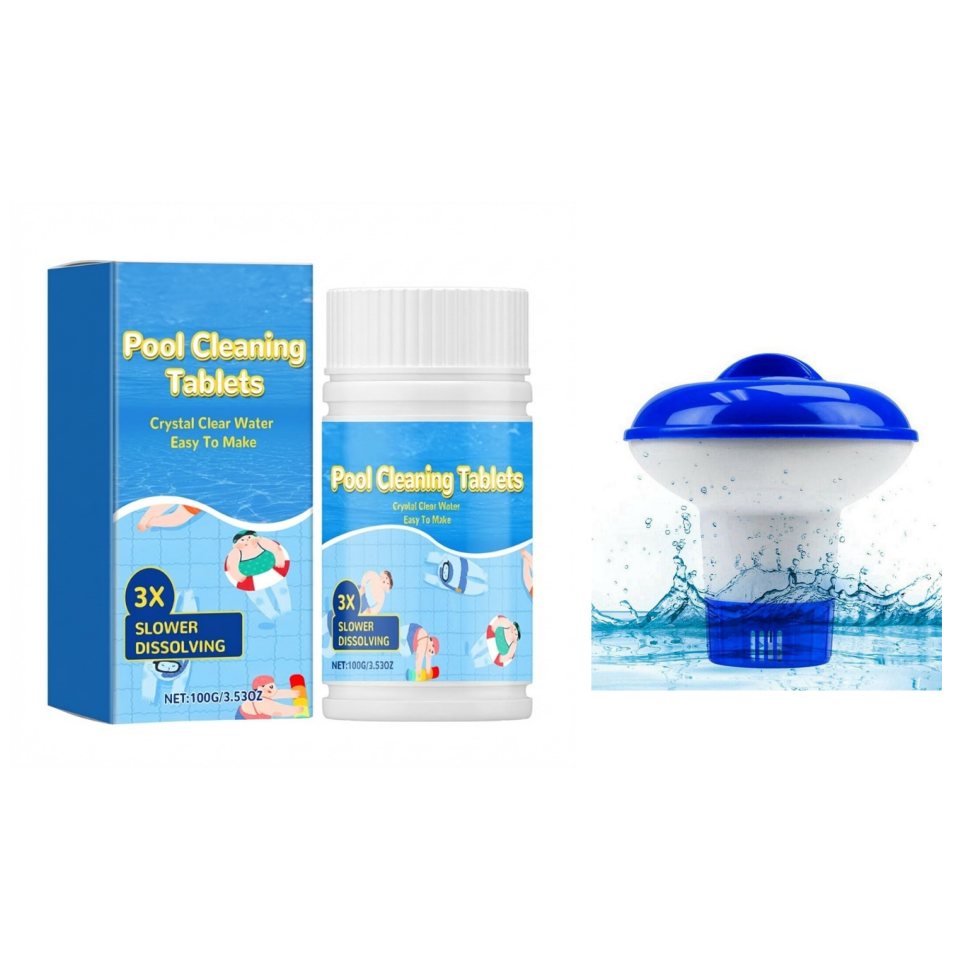 🏊♂️Pool Cleaning Tablets for Crystal Clear Water