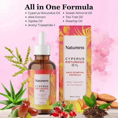 Natureess Beauty Hair Reduction Oil – Stop Unwanted Hair & Reveal Softer Skin