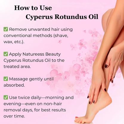 Natureess Beauty Hair Reduction Oil – Stop Unwanted Hair & Reveal Softer Skin