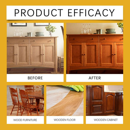 Natural Beeswax Wood Polish Spray | Revive Faded Wood, Eliminate Dull Look
