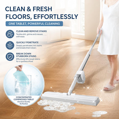 Multiple Effect The Floor Clean Tablets for Mopping, Quick Shine Cleaner