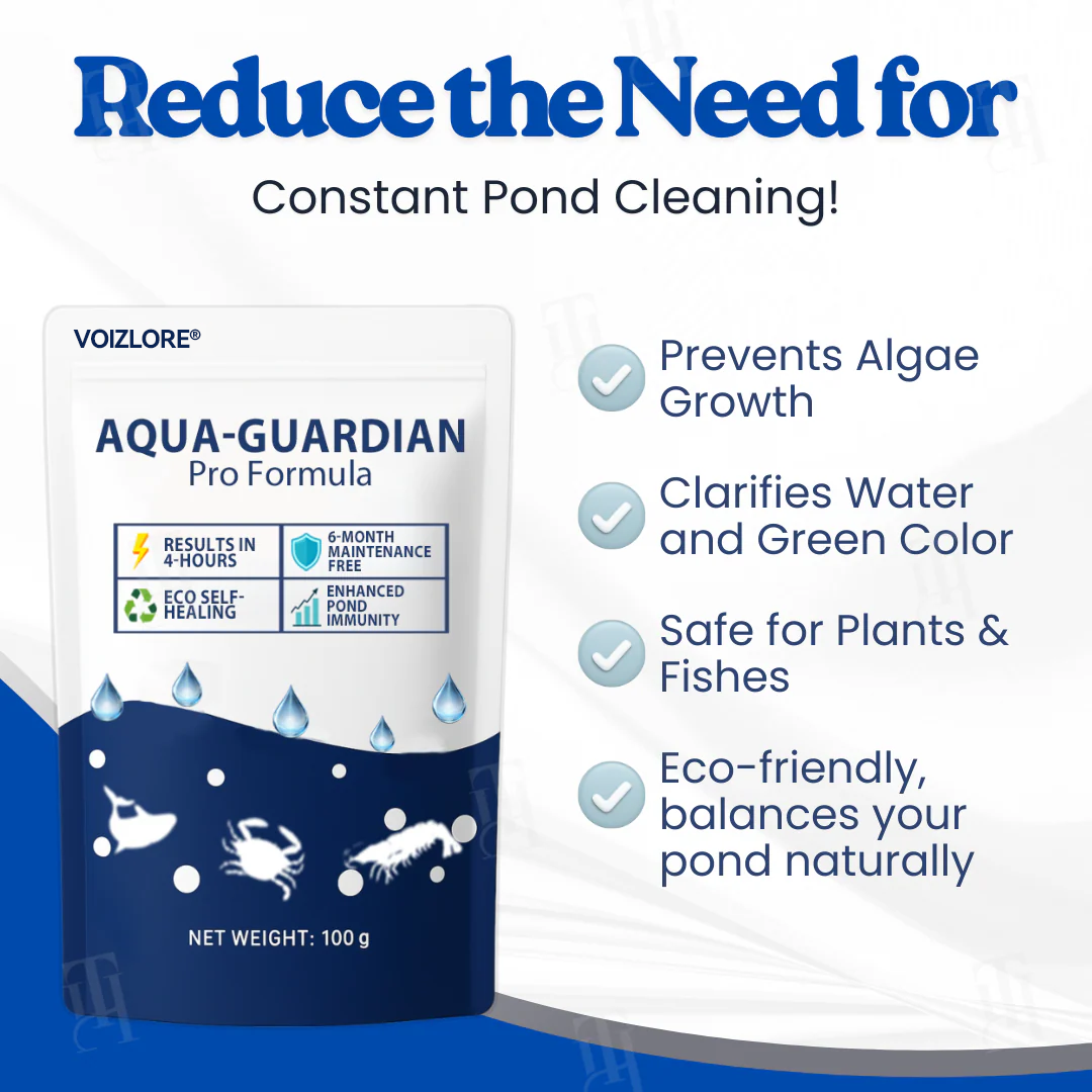 VOIZLORE® Aqua-Guardian Pro Formula– End Algae Nightmares, Restore Your Pond’s Beauty Fast!