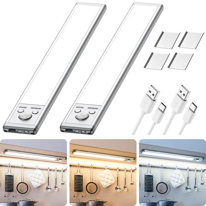 ⏳ LAST DAY: 50% OFF 🔥76LED Rechargeable Motion Sensor Under Cabinet Lights
