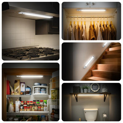 ⏳ LAST DAY: 50% OFF 🔥76LED Rechargeable Motion Sensor Under Cabinet Lights