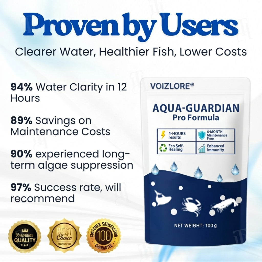 VOIZLORE® Aqua-Guardian Pro Formula– End Algae Nightmares, Restore Your Pond’s Beauty Fast!