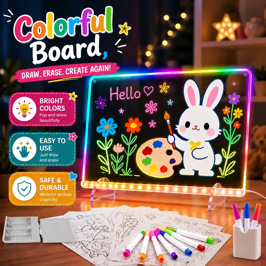 LED Colorful Glow Drawing Board