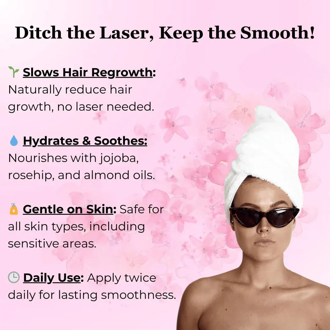 Natureess Beauty Hair Reduction Oil – Stop Unwanted Hair & Reveal Softer Skin